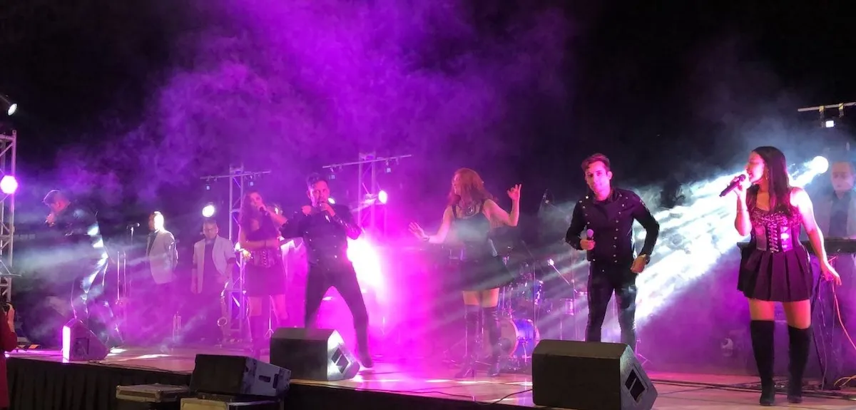 Amatista Sonando Cumbia en evento Pepsi 5
